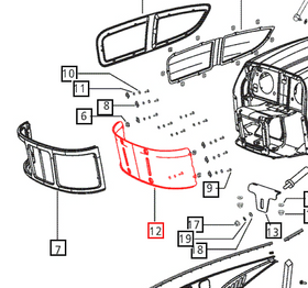Mahindra Tractor Grill Screen 007540019D1 Mahindra Direct Parts