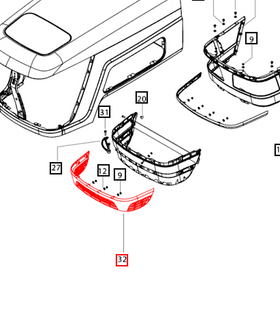 Mahindra Tractor Grill Bottom 007636140U1 Mahindra Direct Parts