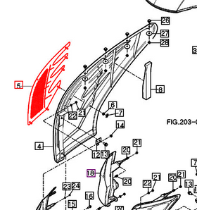 Mahindra Tractor Side Panel Grill RH 11616011300GB Mahindra Direct Parts