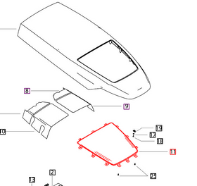 Mahindra Tractor Hood Grill E007545741D1 Mahindra Direct Parts