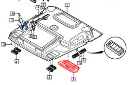 Mahindra Tractor Cab Ceiling Air Vent Grill 15807073201 Mahindra Direct Parts