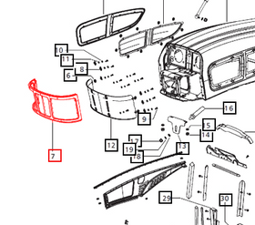 Mahindra Tractor Grill E007540017D2 Mahindra Direct Parts