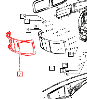 Mahindra Tractor Front Grill E007540017D1 Mahindra Direct Parts