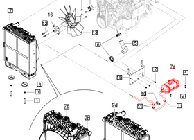 Mahindra Tractor Coolant Reservoir / Tank 008014717V91 Mahindra Direct Parts