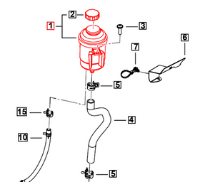 Mahindra Roxor Power Steering Reservoir / Tank 1102EA0200N Mahindra Direct Parts