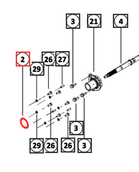 Mahindra Tractor HST Damper 006528779N91 Mahindra Direct Parts