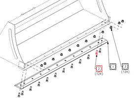 Mahindra Tractor Bolt Sqnk Csk M16x2x55x10.9 SF0107014 Mahindra Direct Parts