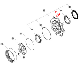 Mahindra Tractor Wheel Hub Stud 006527737U01 Mahindra Direct Parts