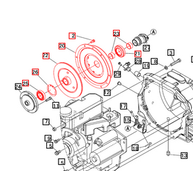 Mahindra Tractor 1626 Gear Clutch Assembly Kit / Package Mahindra Direct Parts