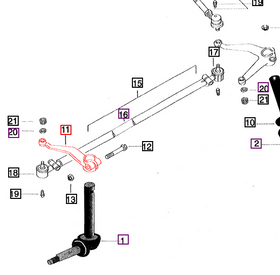 Mahindra Tractor Steering Knuckle Arm Right Hand 001127655R1 Mahindra Direct Parts