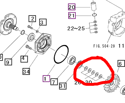 Mahindra Tractor Shim Set 10212159000 Mahindra Direct Parts