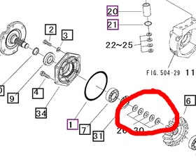 Mahindra Tractor Shim Set 10212159000 Mahindra Direct Parts
