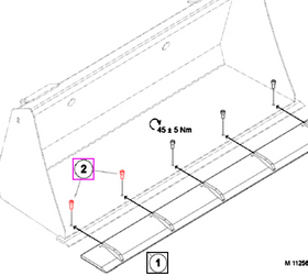 Mahindra Tractor Loader Screw MC6S M10x25 5052440ALO