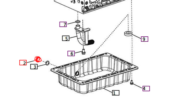 Mahindra Tractor Engine Oil Drain Plug 23490-140002