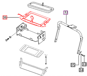 Mahindra Tractor Battery Retainer Assembly With Bottom Sealing E007544384V91