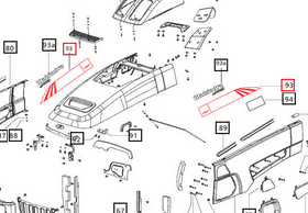 Mahindra Tractor Hood Decal Set E008004629D1