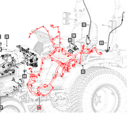 Mahindra Tractor Rear Wiring Harness 007710423N91