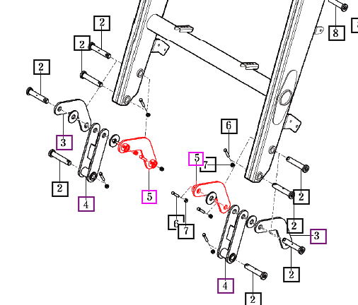 Mahindra Tractor Loader Inside Bucket Link Plate LH / RH 85902003601MR