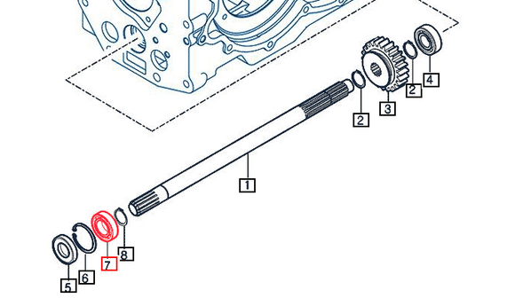 Mahindra Tractor Ball Bearing V6001106005