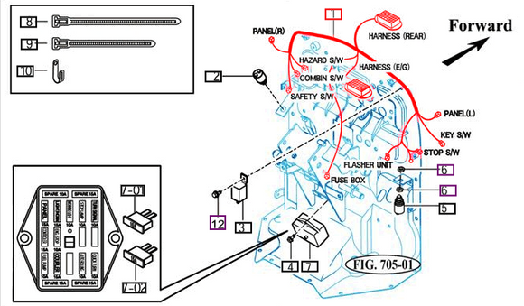 Mahindra Tractor Main Wiring Harness 12626683001