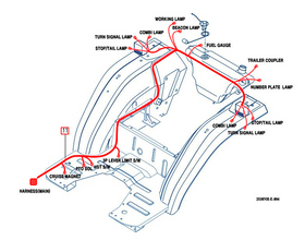 Mahindra Tractor Rear Wiring Harness 12386683601