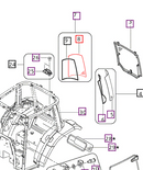 Mahindra Tractor Side Window Glass Rear RH E007518027D91-1