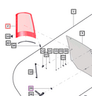 Mahindra Tractor Side Window Glass Rear RH E007518027D91-2