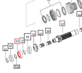 Mahindra Tractor Roller Bearing 006501391C1 - 0