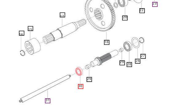 Mahindra Tractor Roller Bearing 006501391C1