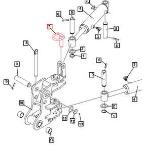 Mahindra Tractor Backhoe Swing Lock Pin ATI87363
