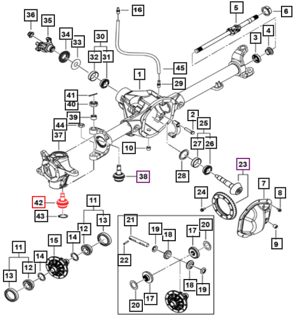 Mahindra Roxor Lower Ball Joint 0027511