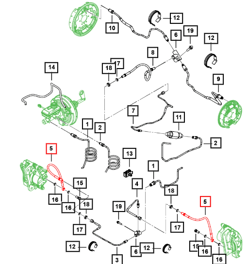 Mahindra Roxor Front Flexible Hose Brake Line 0601CAA00740N