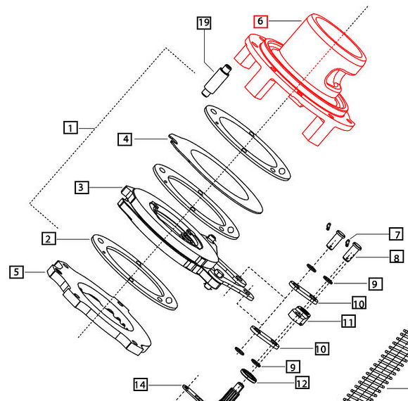 Mahindra Tractor Differential Bearing Cage Brake B006509623U2