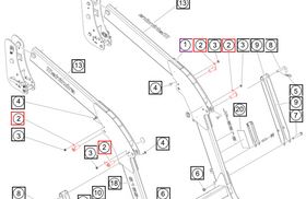 Mahindra Tractor Loader Pin with Greaser 582208-FM