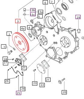 Mahindra Tractor Pulley Hydraulic Pump Splined - Single Groove 006008485F91