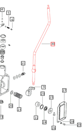 Mahindra Tractor Speed Lever E007604585D1