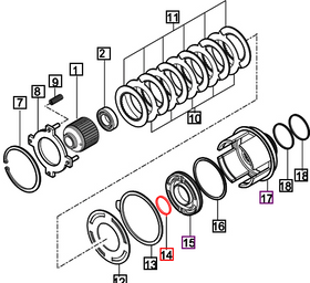Mahindra Tractor PTO Clutch Seal 15642212090