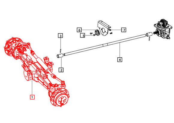 Mahindra Tractor Axle Carraro 40.16 4Wd 006522430U91