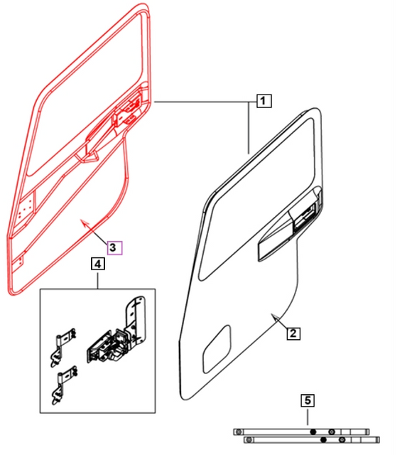 Mahindra Roxor Door Fabric RH 0103AUA00501N Mahindra Direct Parts