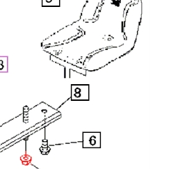 Mahindra Nut,Flange F3010108000 Mahindra Direct Parts