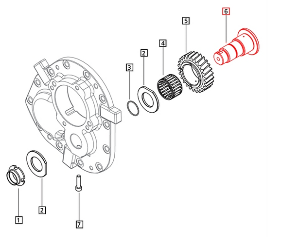 Mahindra Reverse Idler Shaft 006512735U1 Mahindra Direct Parts
