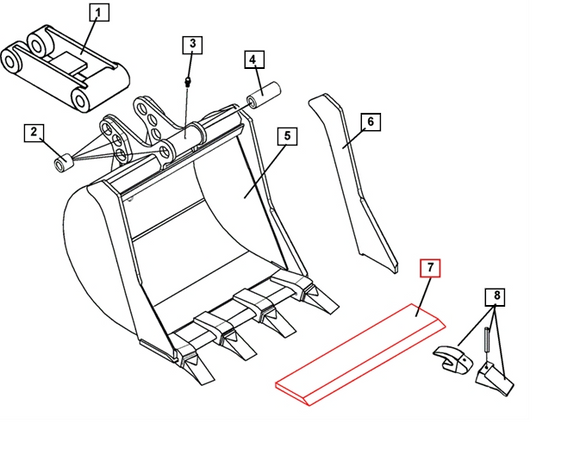 Mahindra 18'' Replacement Front Cutter Edge ATI102868 Mahindra Direct Parts