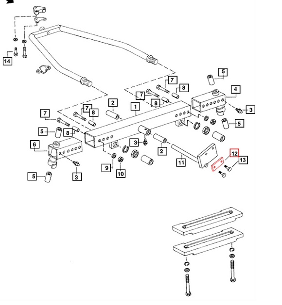 Mahindra Locking Plate 005556442R1
