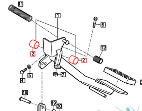 Mahindra Tractor Bushing - Pedal 20x23x20 35017030080 Mahindra Direct Parts