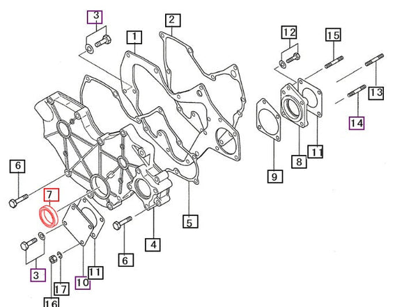 Mahindra Tractor Seal, Oil MD008762 Mahindra Direct Parts