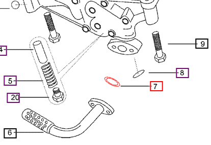 Mahindra Tractor Gasket For Oil Cooler Pipe Flange 000021720E11 Mahindra Direct Parts