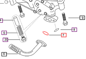 Mahindra Tractor Gasket For Oil Cooler Pipe Flange 000021720E11 Mahindra Direct Parts