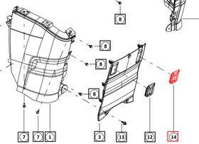 Mahindra Tractor Lever Guide Rubber Left Hand LH 007661866K01 Mahindra Direct Parts