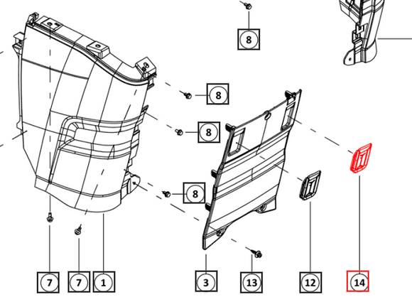 Mahindra Tractor Lever Guide Rubber Left Hand LH 007661866K01 Mahindra Direct Parts