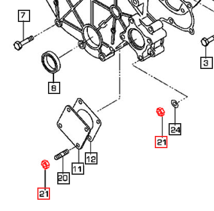 Mahindra Tractor Nut 006053074N01 Mahindra Direct Parts